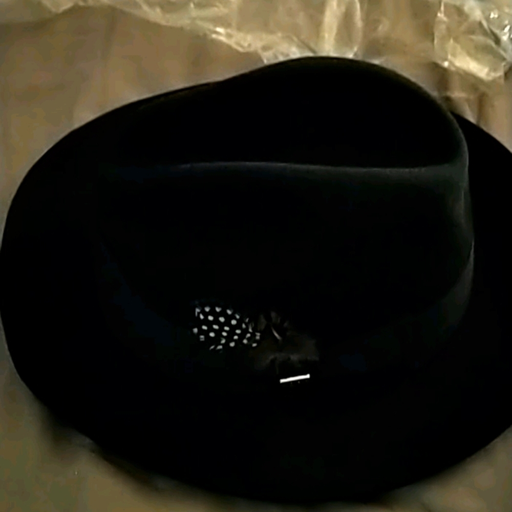 Stacy Adams Black Fendor hat Size large